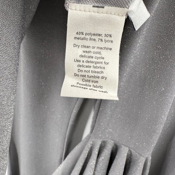 Sleeper Lurex Lounge Suit with Pants in Silver Metallic sz S Small Matching Set - Picture 9 of 16